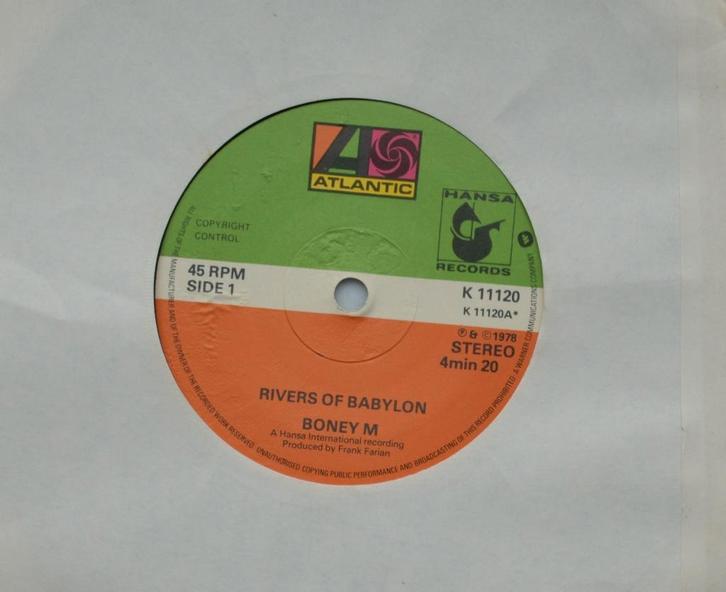 single "Rivers of Babylon" van Boney M, CD & DVD, Vinyles Singles, Comme neuf, Single, Autres genres, 7 pouces, Enlèvement