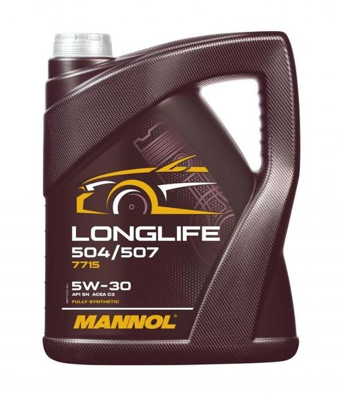 MANNOL LONGLIFE MOTOROLIE 504/507 5W-30, 5I, Auto diversen, Onderhoudsmiddelen, Ophalen of Verzenden
