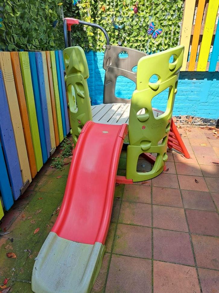 smoby glijbaan, Enfants & Bébés, Jouets | Extérieur | Aires de jeux, Utilisé, Barre de pompier, Toboggan, Mur d'escalade, Enlèvement
