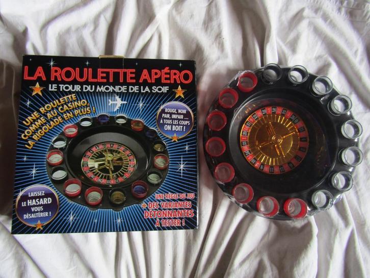 Aperitiefroulette, drinkspelletjes, bijna nieuw, nog steeds, Hobby en Vrije tijd, Gezelschapsspellen | Bordspellen, Gebruikt, Ophalen of Verzenden
