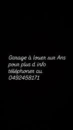 Garage à louer et emplacement de parking à Ans