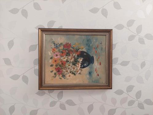 Magnifique toile signée Agnès Galland, Antiek en Kunst, Kunst | Schilderijen | Klassiek, Ophalen