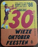 WIEZE/OKTOBERFEESTEN ‘86/bierviltje, Verzamelen, Ophalen of Verzenden, Zo goed als nieuw, Viltje(s), Overige merken