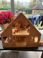 Houten poppenhuis Beeboo, Kinderen en Baby's, Ophalen, Gebruikt, Poppenhuis