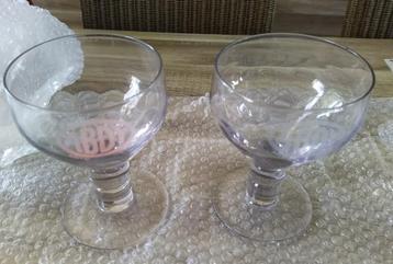 Vintage bierglazen van Abdy beschikbaar voor biedingen