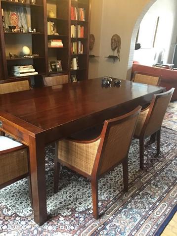 Table à manger intemporelle avec 6 chaises, très bon état, Maison & Meubles, Tables | Tables à manger, Tijdloos, licht klassiek
