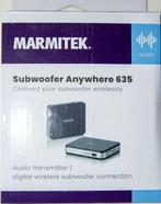 Marmitek Subwoofer Anywhere 635, Comme neuf, 120 watts ou plus, Enlèvement, Subwoofer