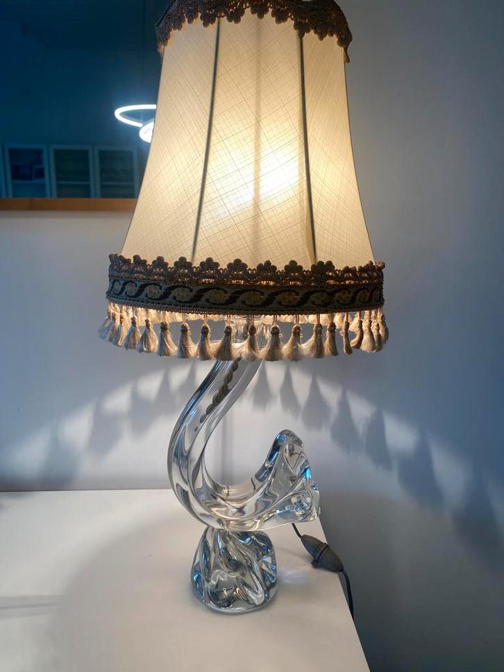 Pied de lampe cristal  Daum France, Antiek en Kunst, Antiek | Verlichting, Ophalen of Verzenden