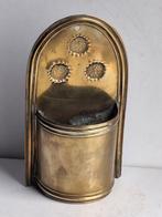 Jolie ancienne jardinière murale (ou bénitier) cuivre laiton, Ophalen of Verzenden, Koper