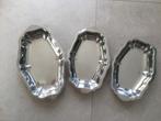 3 inox (brood)schalen, Ophalen, Gebruikt, Inox