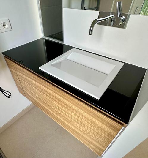 Meuble de lavabo design, Huis en Inrichting, Badkamer | Badkamermeubels, Gebruikt, Wastafelkast, Minder dan 100 cm, 100 tot 150 cm