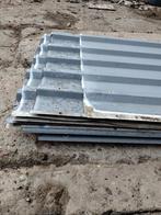 14 Stalen platen, Doe-het-zelf en Bouw, Dakpannen en Dakbedekking, Gebruikt, 5 tot 10 m², Metaal, Grijs