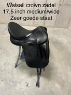 Walsall crown zadel 17,5inch medium wide, Ophalen, Zo goed als nieuw, Dressuur