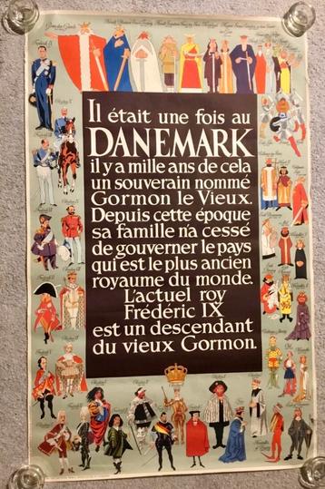 AFFICHE ANCIENNE ORIGINAL 1972« …DANEMARK » HENRY THELANDER beschikbaar voor biedingen