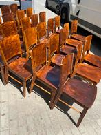 Houten stoelen, Huis en Inrichting, Stoelen, Ophalen, Gebruikt, Bruin, Vintage