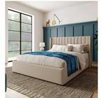 Beige 2 persoons bed, Huis en Inrichting, Ophalen of Verzenden, Nieuw, Tweepersoons, Beige