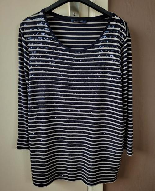 Mooie strech t-shirt merk Margittrs, grote 40, als nieuw, Kleding | Dames, T-shirts, Zo goed als nieuw, Wit, Ophalen of Verzenden