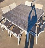 Tuintafel met 8 stoelen, Gebruikt, Ophalen