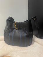 Delvaux Souverain toile de cuir., Enlèvement ou Envoi, Comme neuf, Noir, Sac à main