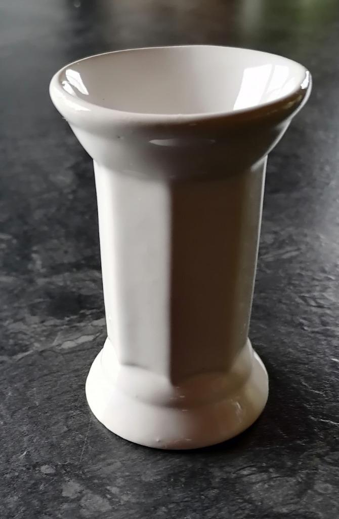 Petit vase : vase blanc colonne, mini vase, Vase cristal, Huis en Inrichting, Woonaccessoires | Vazen, Zo goed als nieuw, Wit