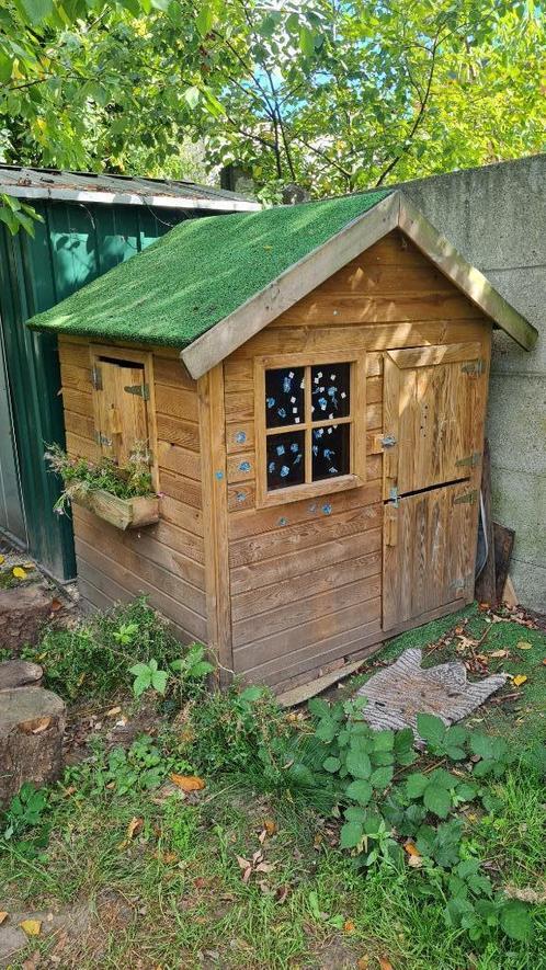 Houten speelhuisje, Kinderen en Baby's, Speelgoed | Buiten | Speelhuisjes, Gebruikt, Hout, Ophalen