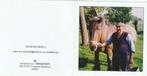Firmin De Rycke met paard 1926-2011, Collections, Images pieuses & Faire-part, Enlèvement ou Envoi