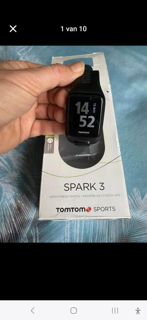 Sporthorloge TomTom, Handtassen en Accessoires, Sporthorloges, Gebruikt, Zwart, Afstand, Calorieverbanding, GPS, Hartslag, Hoogte