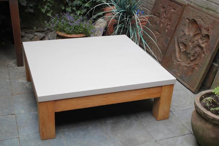 Salontafel, Huis en Inrichting, Tafels | Salontafels, Zo goed als nieuw, Minder dan 50 cm, 50 tot 100 cm, 50 tot 100 cm, Vierkant