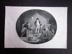 Gravure XIXème Le cours de Théâtre Angleterre Burney/ Heath, Antiquités & Art, Enlèvement ou Envoi