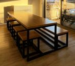 Metalen eettafel, Huis en Inrichting, Ophalen