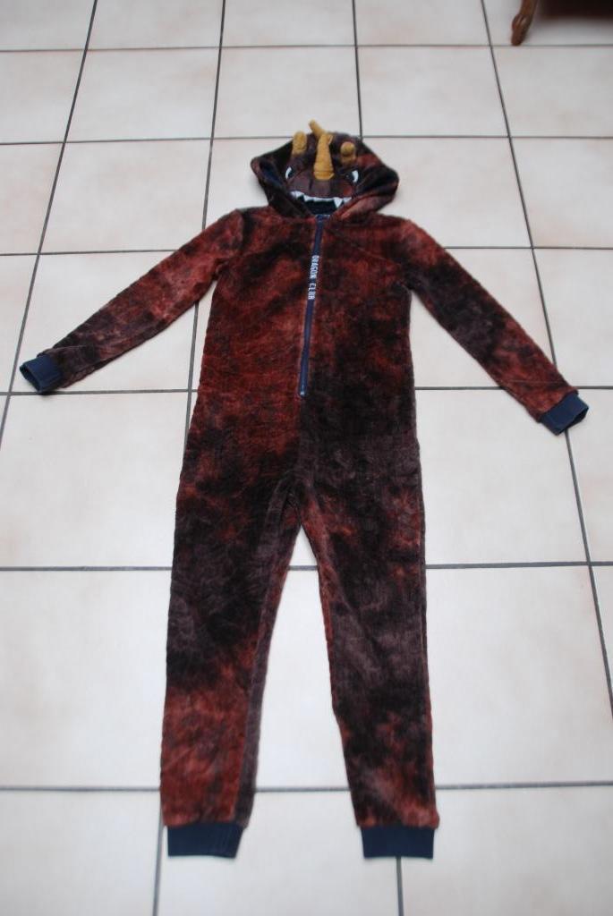Halloweenpyjama Onésie „jbc” Dragon T140 of 9/10A als NIEUW!, Kinderen en Baby's, Kinderkleding | Maat 140, Zo goed als nieuw