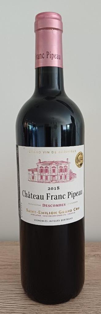 Chateau Franc Pipeau 2018 Saint-Emilion Grand Cru, Neuf, Pleine, Enlèvement, Vin rouge
