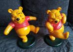 2 mooie dansende beelden van Winnie de Pooh, Comme neuf, Statue ou Figurine, Enlèvement ou Envoi, Winnie l'Ourson ou amis