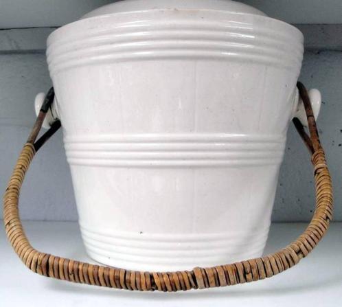 SEAU en FAIENCE. EXPORTATION CONGO., Antiek en Kunst, Antiek | Keramiek en Aardewerk, Ophalen