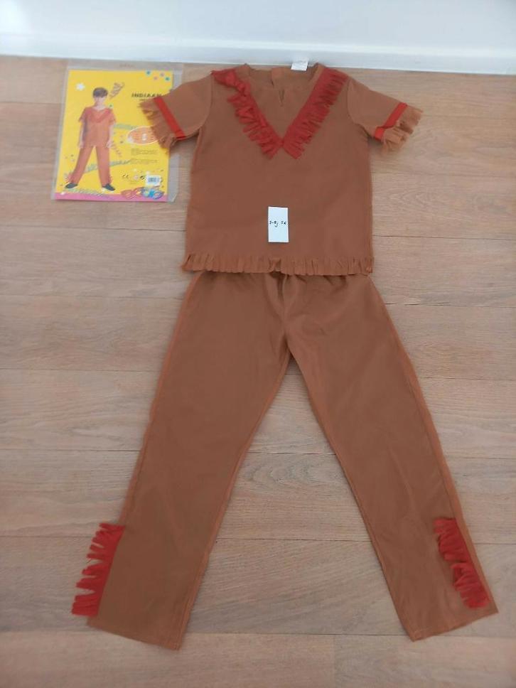 Verkleedpak indiaan 7-9 jaar Maat 122-134, Enfants & Bébés, Costumes de carnaval & Déguisements, Comme neuf, Garçon ou Fille, 122 à 128