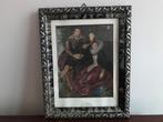 Oude houten lijst kader prent Rubens achter glas, Antiek en Kunst, Ophalen of Verzenden