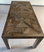 Massief houten tafel 230x100x78, Huis en Inrichting, Ophalen, Rechthoekig, 200 cm of meer