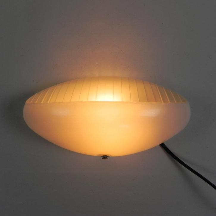 Holophane wandlamp, model Prismopal, AMV1, jaren '60, Antiek en Kunst, Antiek | Verlichting, Ophalen of Verzenden