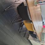 Eetkamerstoel, Huis en Inrichting, Ophalen, Gebruikt, Bruin, Metaal