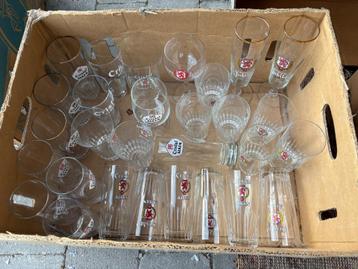 Cristal Alken (28 glazen, 12 verschillende), Ophalen, Zo goed als nieuw, Glas of Glazen, Overige merken