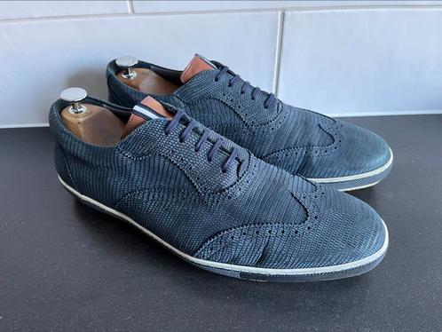 Floris van Bommel sneakers maat 9.5 / 43.5, Kleding | Heren, Schoenen, Zo goed als nieuw, Sneakers, Blauw, Ophalen of Verzenden