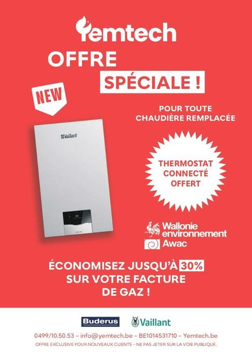 URGENT – TVA sur les chaudières passe de 6% à 21%, Doe-het-zelf en Bouw, Verwarming en Radiatoren, Nieuw, Cv-ketel of Combi-ketel
