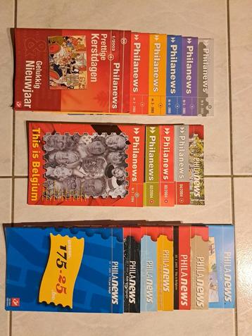 17 Philanews boekjes 2003 tem 2005 - postzegel info beschikbaar voor biedingen