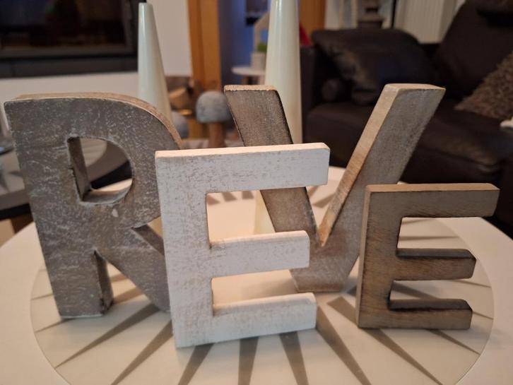 'Dream' decoratie, Huis en Inrichting, Woonaccessoires | Lijsten, Nieuw, Minder dan 50 cm, Minder dan 50 cm, Hout, Ophalen of Verzenden