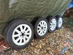 4 x Mercedes + conti TS 830P P205/55 R16 91 velgen, Ophalen, 16 inch, Band(en), Personenwagen