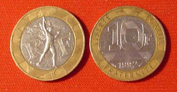 10 Franse francs van 1992  beschikbaar voor biedingen