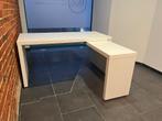 IKEA MALM bureau wit met uitschuifbaar deel, Ophalen, Zo goed als nieuw, Bureau