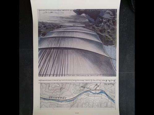 Litho Christo, Over the Arkanses river in Colorado, Antiquités & Art, Art | Lithographies & Sérigraphies, Enlèvement