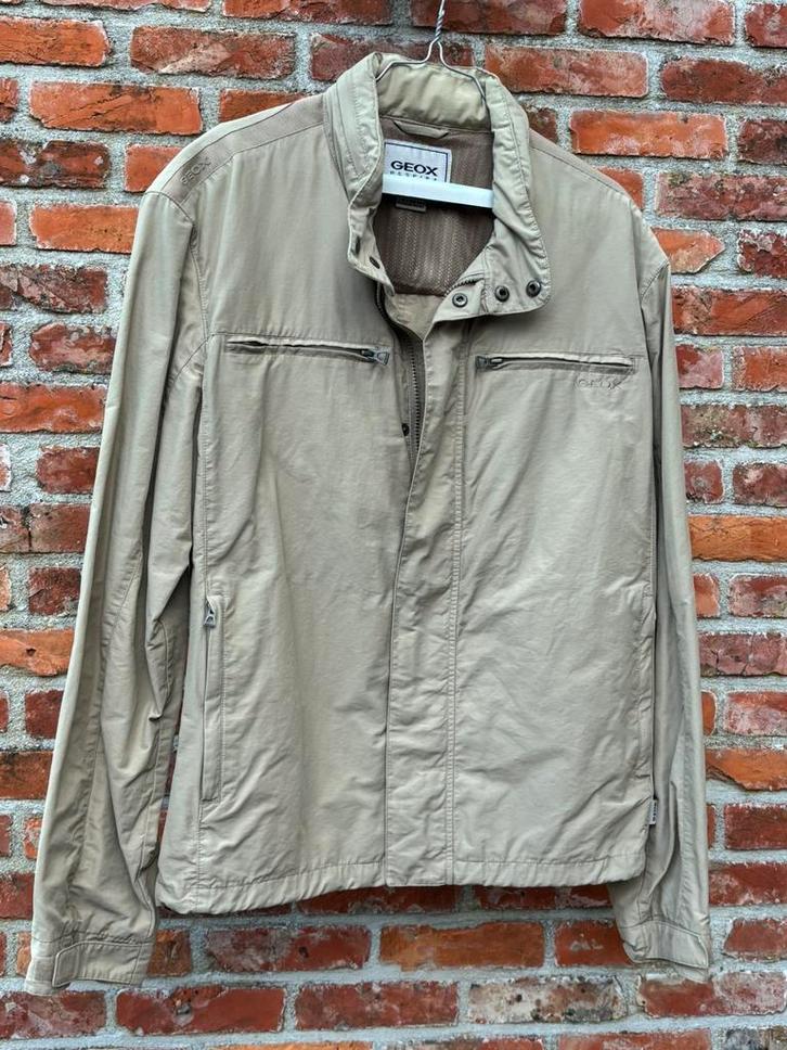 Wind en waterdichte jas van Geox Large, Kleding | Heren, Jassen | Winter, Zo goed als nieuw, Maat 52/54 (L), Beige, Ophalen