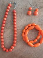 Setje sieraden, Ophalen, Zo goed als nieuw, Oranje